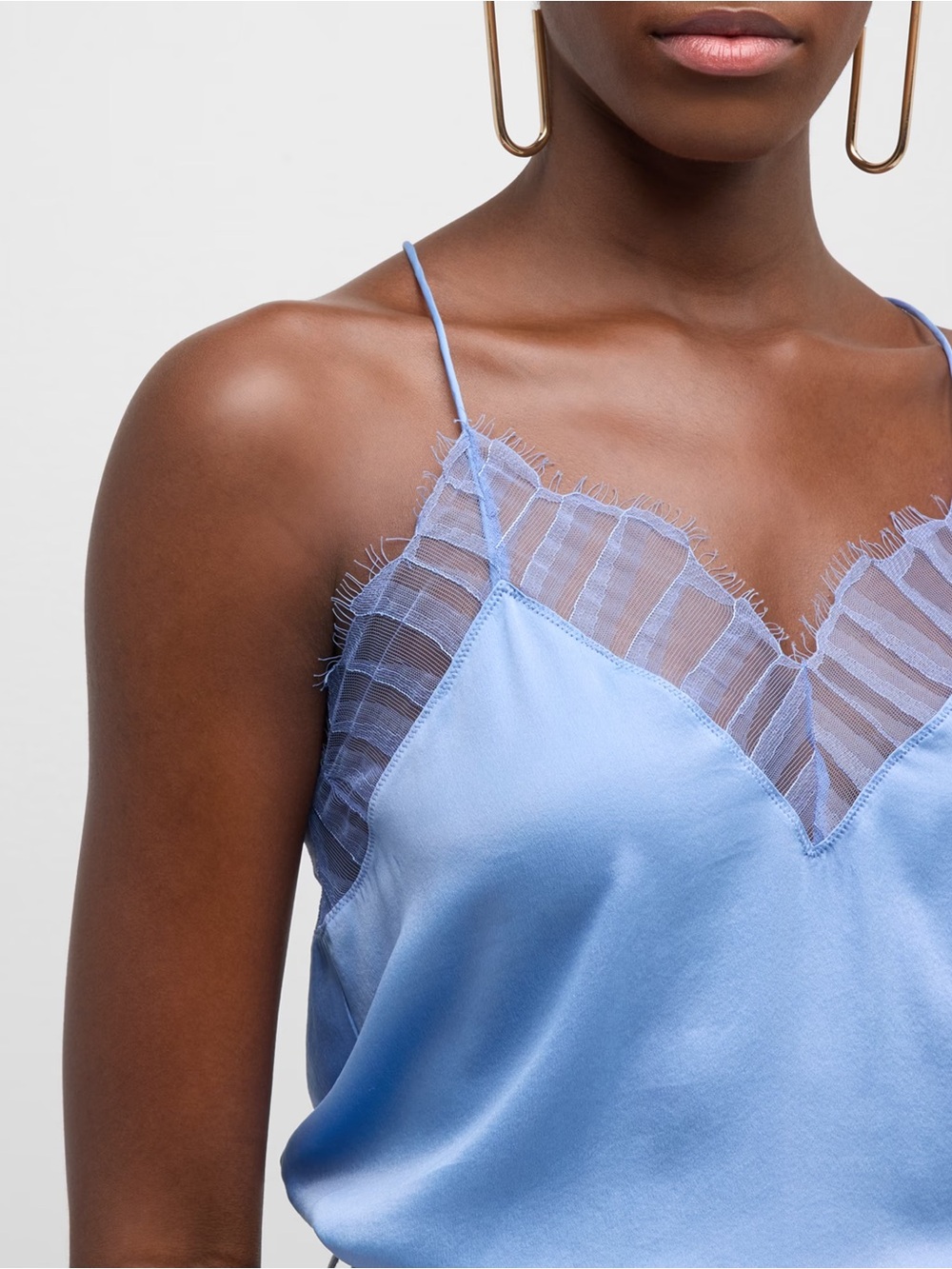 IRO Berwyn Silk Camisole Top – Summer Blue